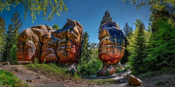 Oybin - Die Kelchsteingruppe, ein Kunstwerk des Windes