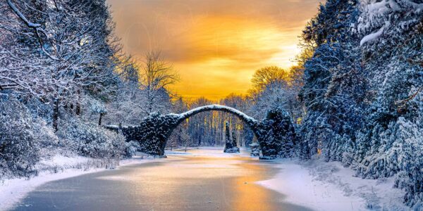 Kromlau - Die Rakotzbrücke in der Magie des Winters